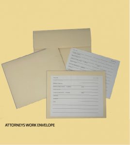 Attorneys work Evelopes
